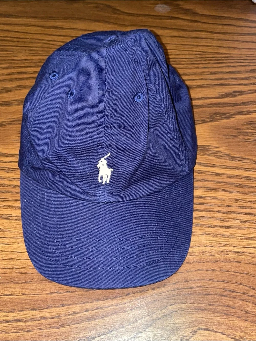 KIDS Ralph Lauren Navy Baseball Cap with White Polo Logo! Pre Loved